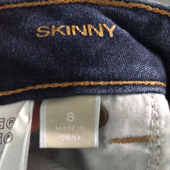 Michael Kors dark wash skinny jeans, size 8 *flaw* - Picture 6 of 7